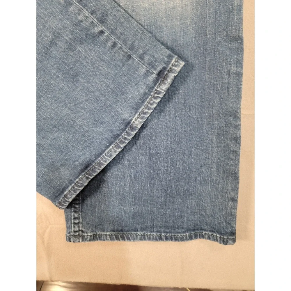 Vigoss Bootcut Jeans Womens 22 Medium Wash Flap Pocket Stretch Denim Blue
